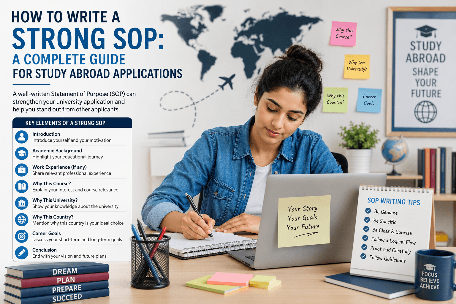 How to Write a Strong SOP: A Complete Guide for Study Abroad Applications